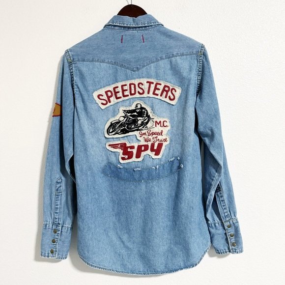 Spy Optic Bullit Collection Speedsters Moto Snap Button Shirt - Picture 1 of 14